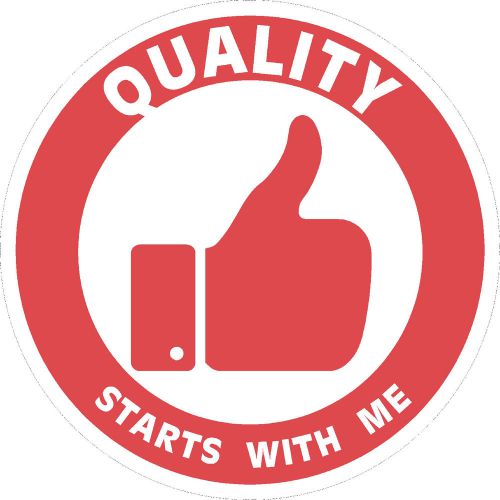 QUALITY STARTS WITH ME Hard hat decal  helmet stickers safety label safe worker