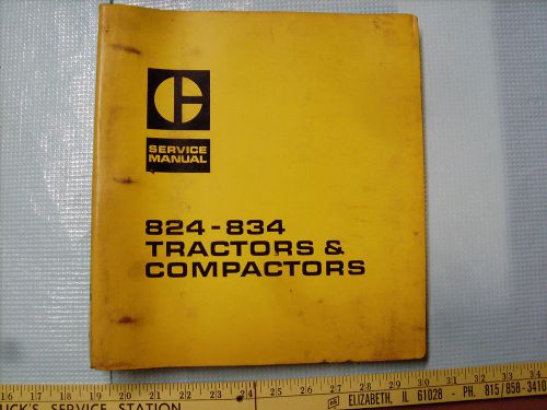 Vintage 1960&#039;s caterpillar 824-834 tractors &amp; compactors service manual complete for sale
