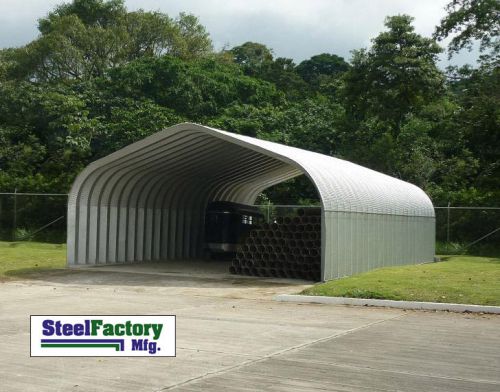 Steel residential carport p20x20x12 pitched roof atv motorcycle cover building for sale