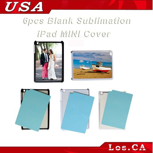 New 6PCS Blank PAD MINI Cover Case Sublimation Heating Transfer Ink Printing