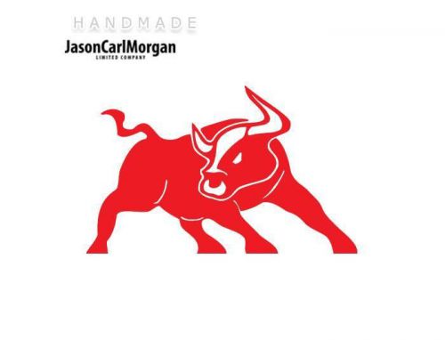 JCM® Iron On Applique Decal, Bull Red