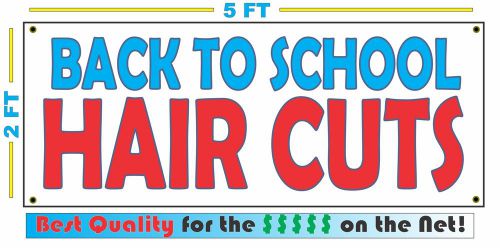 BACK TO SCHOOL HAIR CUTS Banner Sign New Larger Size Best Quality for the $$$
