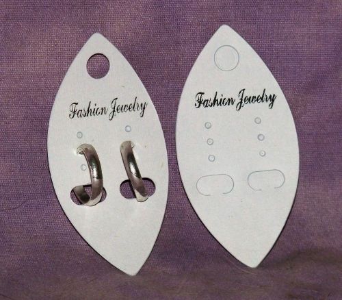 OVAL SHAPED EARRING CARDS PACKAGE OF 100