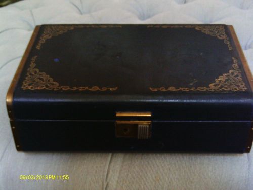 VINTAGE ROYAL BLUE JEWELRY DISPLAY BOX MULTI-PURPOSE for SMALL ITEMS