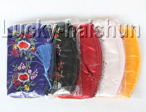 wholesale 5pieces china silk pouch jewelry Zipper Bags j9286