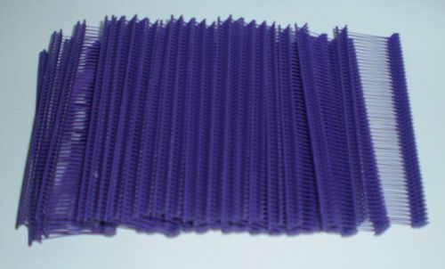 1000 Purple 1&#034; CLOTHING GARMENT PRICE LABEL TAGGING  TAGGER GUN BARBS FASTERNERS