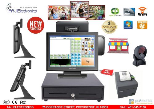 Retail all-in-one point of sale complete system, corner store pos for sale