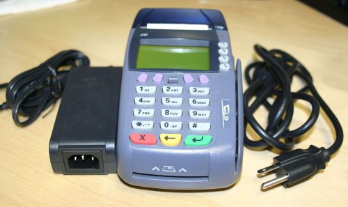 Verifone Omni 3750 Credit Card Terminal with power cord great condition