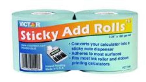 Victor Sticky Add Rolls Calculator Paper 2 Pack
