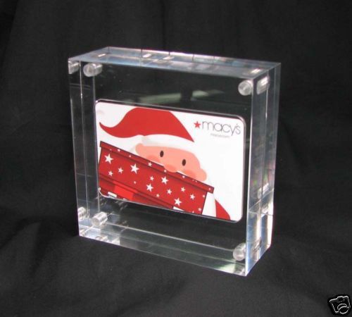 Clear Acrylic Plastic Gift Card Display, Holder.