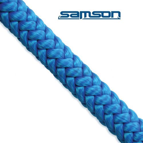 True bluetree climbing rope, samson ,7300 lb,12 strand rope,1/2&#034;x 120&#039; for sale