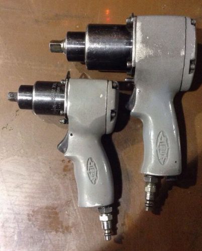 Sioux 1/2&#034; 275 FT/LB Pneumatic Impact 4034F &amp; 3/8&#034; 4073-Matching Pair!
