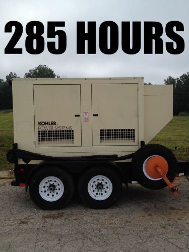 Kohler 33kw generator single &amp; three phase john deere diesel engine sound proof! for sale