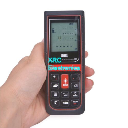 RZX-80 Digital Laser distance meter measure Range finder AREA VOLUME 80M TILT