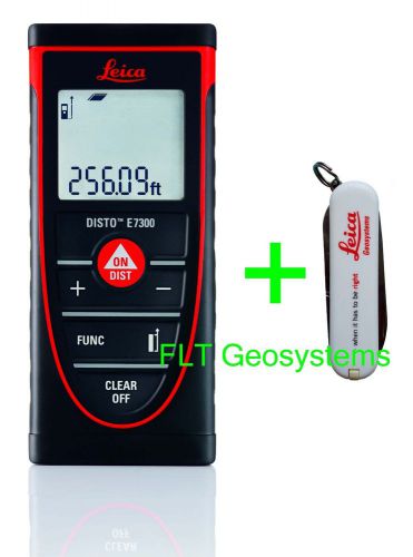 Leica disto e7300 laser distance meter w/ free original swiss army penknife for sale