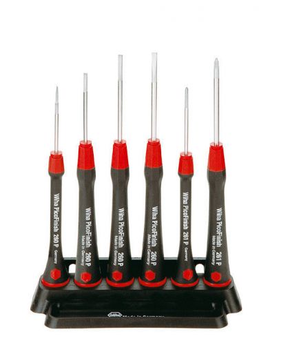 Wiha 00503 - 260pfk slotted - phillips 6 piece precision screwdriver set + stand for sale