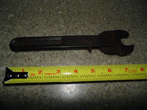 Antique Crandall Expert Wrench - PAT APPLIED FOR- with tilting head (Rare)