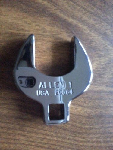 ALLEN 20564, 1&#034; Opening, Chrome Crowfoot Wrench, 3/8&#034; Drive