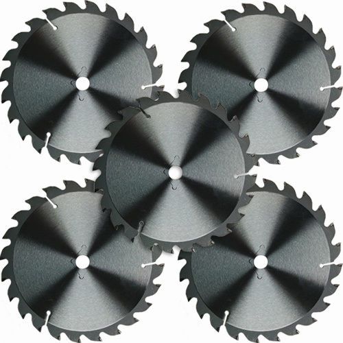 (5) 7.25&#034; 24 tooth pro-series circular general purpose saw blade (wood) for sale