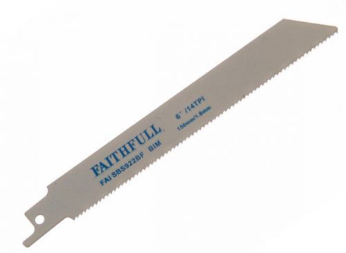 Faithfull s922bf reciprocating (sabre) saw blades x 5 for metal for sale