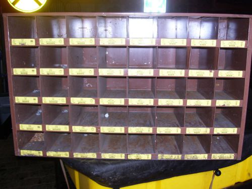 Industrial multi-bin storage cabinet by lawson includes labels proper storage for sale