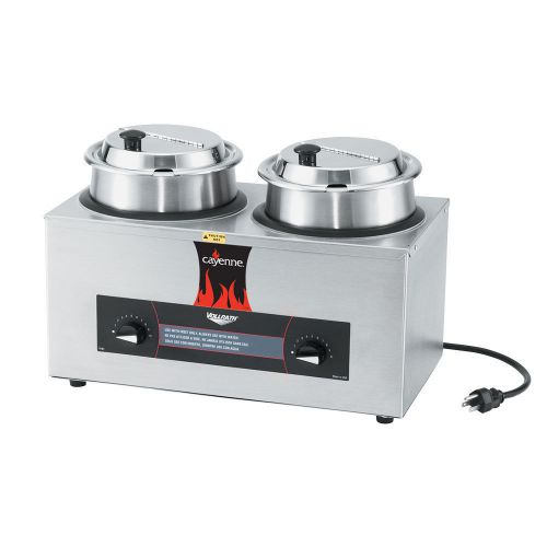 Vollrath cayenne cm-24 72040 twin well 4 qt. countertop rethermalizer / warmer for sale