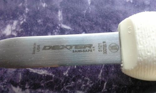 One (1) Dexter Russell Oyster Knife. # S121  New Haven Style  w/ Turned Up Tip