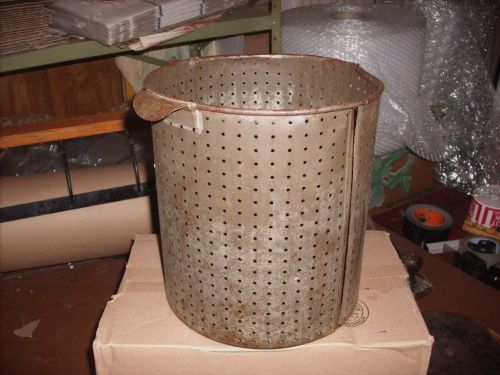 OLD 8 QT STRAINER CAN FOR LARD PRESS SAUSAGE STUFFER FRUIT PRESS (CAN ONLY)