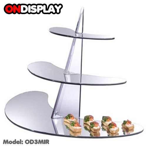 New! cupcake/sushi/hors d&#039;oeuvres/dessert display stand - acrylic shelf rack for sale