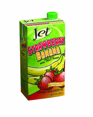 Jet strawberry banana smoothie mix 64 oz 6 count for sale