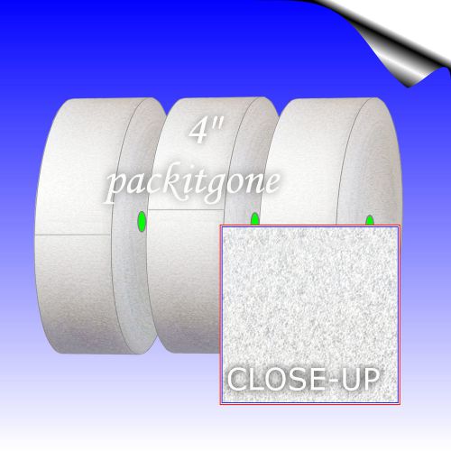 1/32&#034; x 4&#034; wide packing foam - three 100 ft rolls - packitgone item f34300 for sale