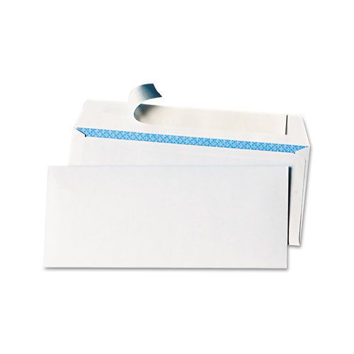 Peel Seal Strip Business Envelope, Security Tint, #10, White, 100/Box