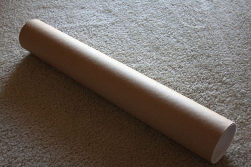 Mailing Tubes with Caps. 3&#034; x 20&#034;. Strong mailing tube. 100% Recycling content.