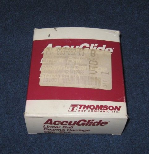 Thomson cg35aaan accuglide linear ball bearing carriage, size a-35, nib for sale