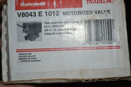 Honeywell zone valve 3/4 sw V8043E1012 V8043 E 1012 085267 990042