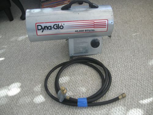 Dyna-glo 40,000 btu heater with propane hose &#034;works great!!!!&#034; for sale