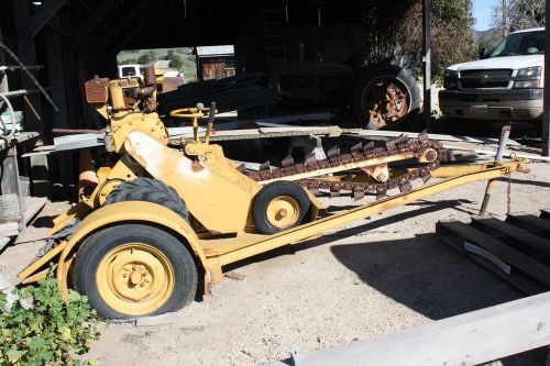 Used ditch witch trencher wisconsin motor walk behind w/ trailer heavy duty for sale