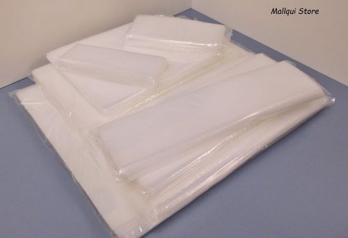10 clear 3 x 24 poly bags 3 mil plastic flat open top for sale
