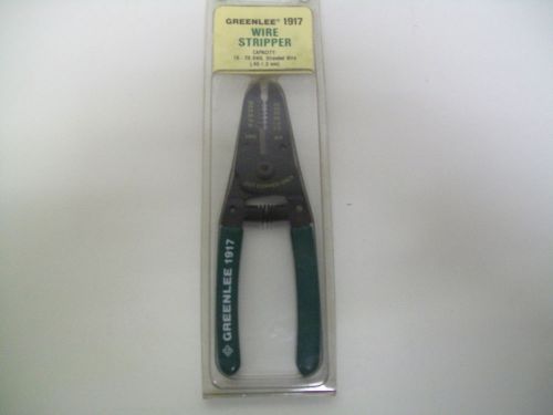 Greenlee 1917 Wire Stripper Cutter 16 - 26 Awg Stranded Wire (.40 - 1.3 mm) New