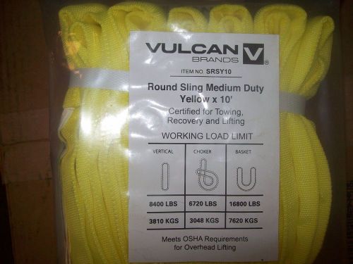 Vulcan Yellow 10&#039; round sling