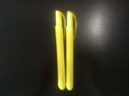 Brite Liner® Clic Convenient retractable highlighter, 2pc, yellow