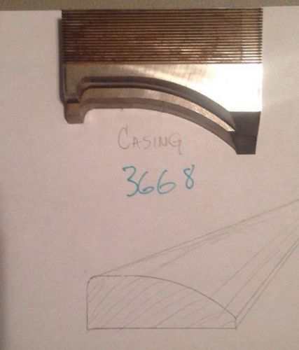 Lot 3668 Casing Moulding Weinig / WKW Corrugated Knives Shaper Moulder