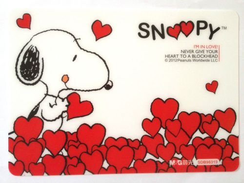 1 Big Plastic Peanuts Snoopy I&#039;m in love Mouse Pad Computer Accessories gift