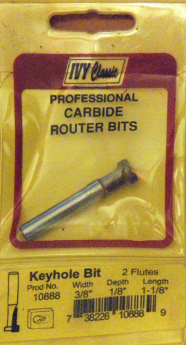 IVY CARBIDE ROUTER BIT KEYHOLE BIT 1/4&#034; SHANK 10888