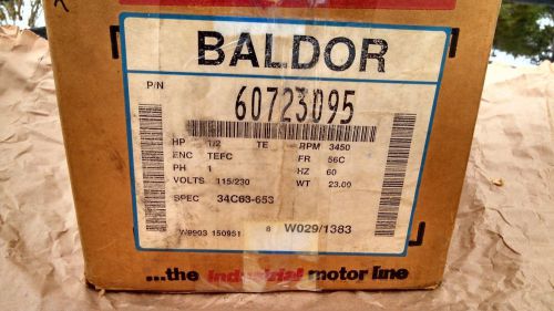 Baldor 1/2 HP Electric Motor 1PH 3450 RPM