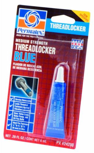 Permatex 24200 Medium Strength Threadlocker Blue Formula, 6 ml