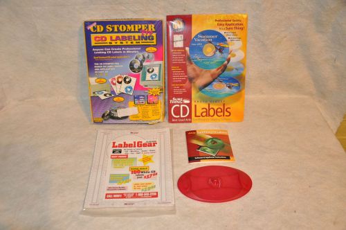 Sure Thing CD DVD Label Maker Labeler Kit 1st Edition Plus CD Stomper Pro