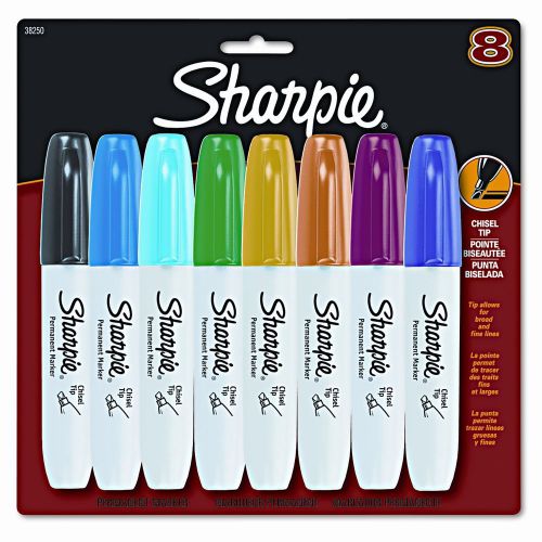 Sharpie® Permanent Marker, Chisel Tip (8 Pack)
