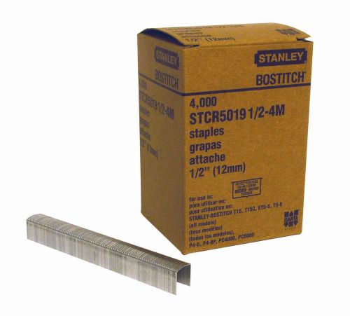 Bostitch stcr50191/2-4m 1/2-inch by 7/16-inch heavy-duty powercrown staple (4... for sale