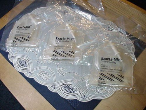 Three (3) Baxa H938 371 3 Exacta-Mix Calibration Bag 250 ML Compounder Set-Up